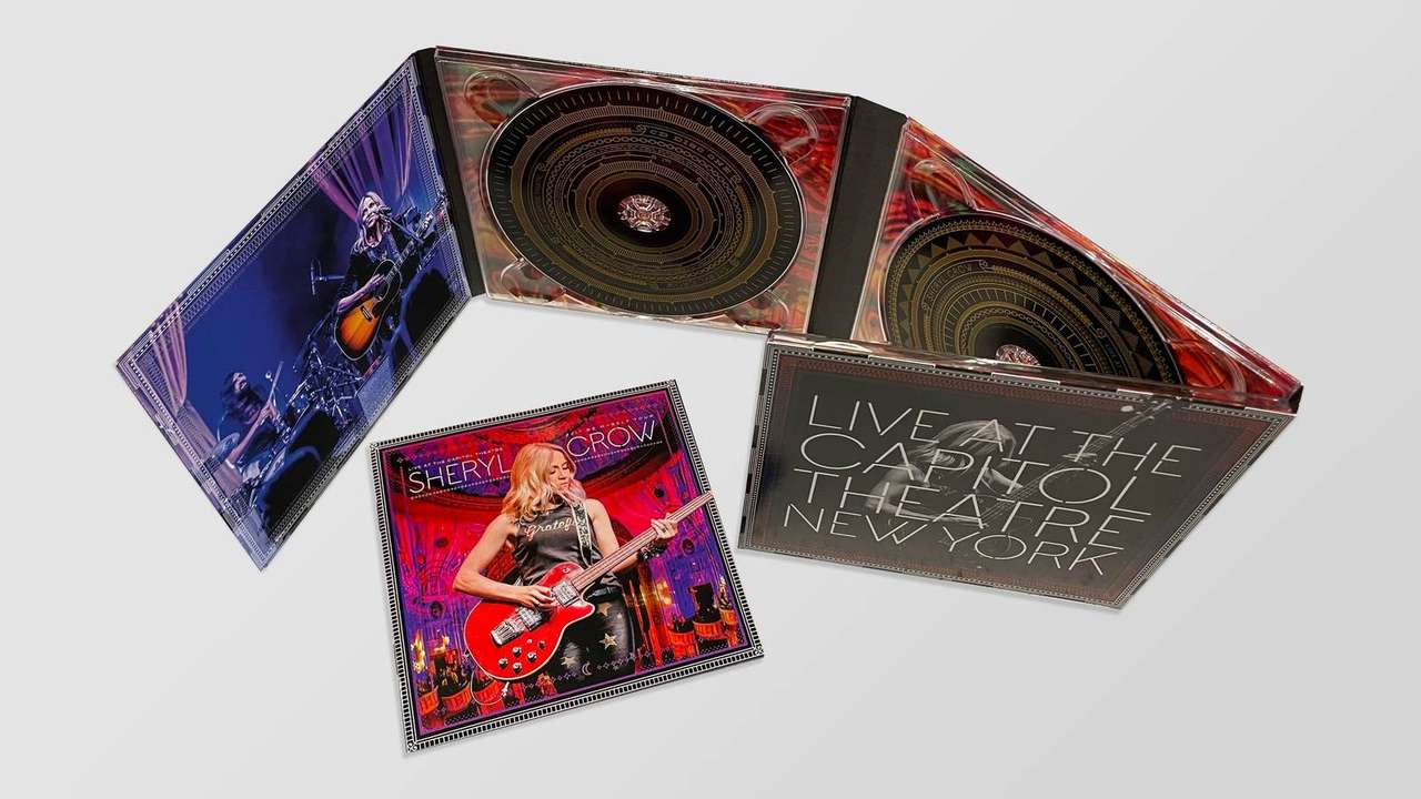 Sheryl Crow DVD package open gatefold with disc trays and cover card