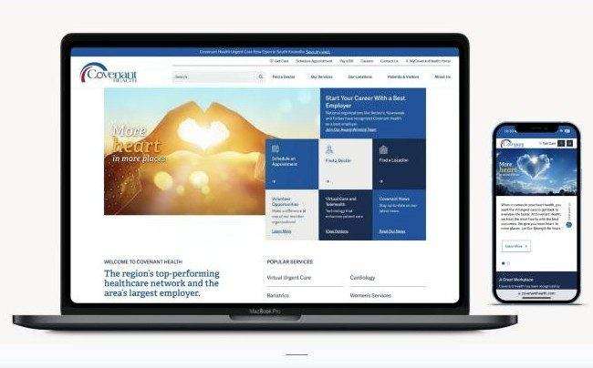 Covenant Health Heart campaign website design
